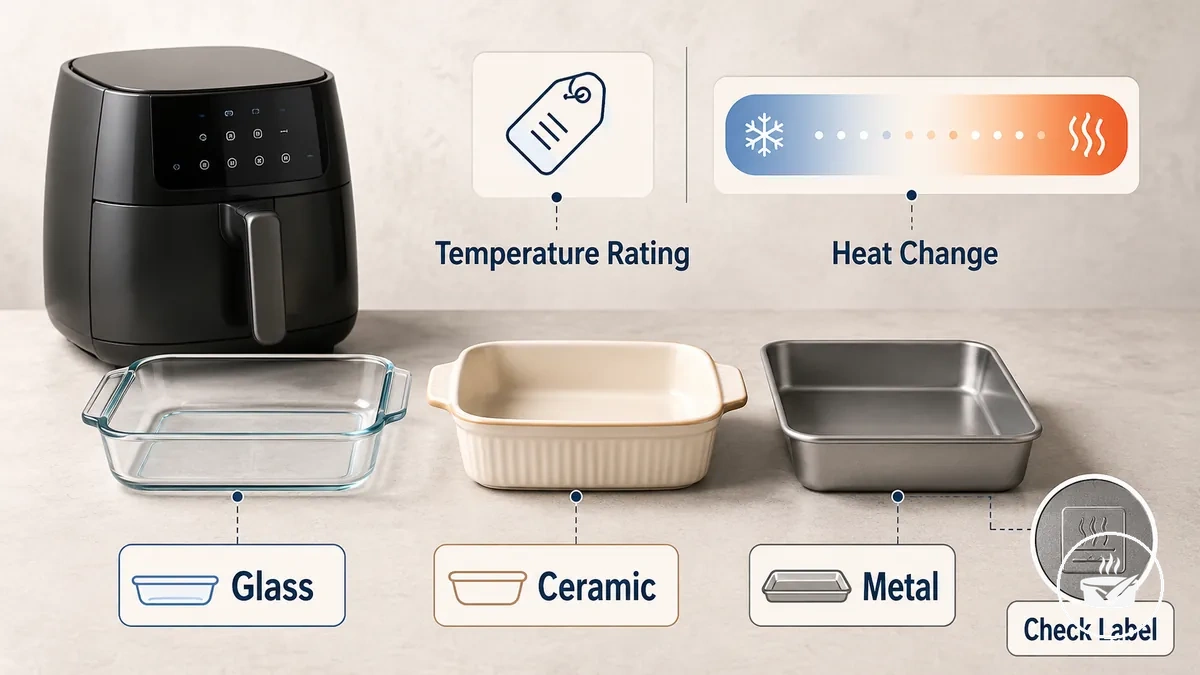 Prüfungen zu Temperaturangaben und plötzlichen Temperaturänderungen für Backformen
