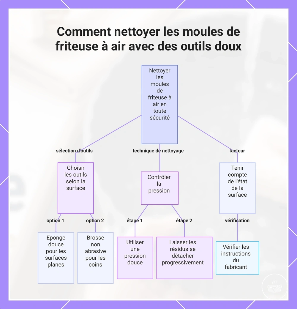 Comment nettoyer les moules de friteuse à air avec des outils doux